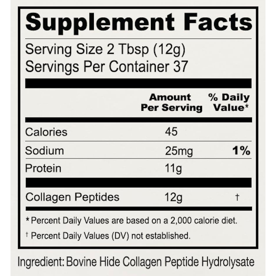 Anthony'S Collagen Peptide Powder, 1 Lb, Pure Hydrolyzed, Gluten Free, Keto and Paleo Friendly, Grass Fed, Unflavored, Non GMO