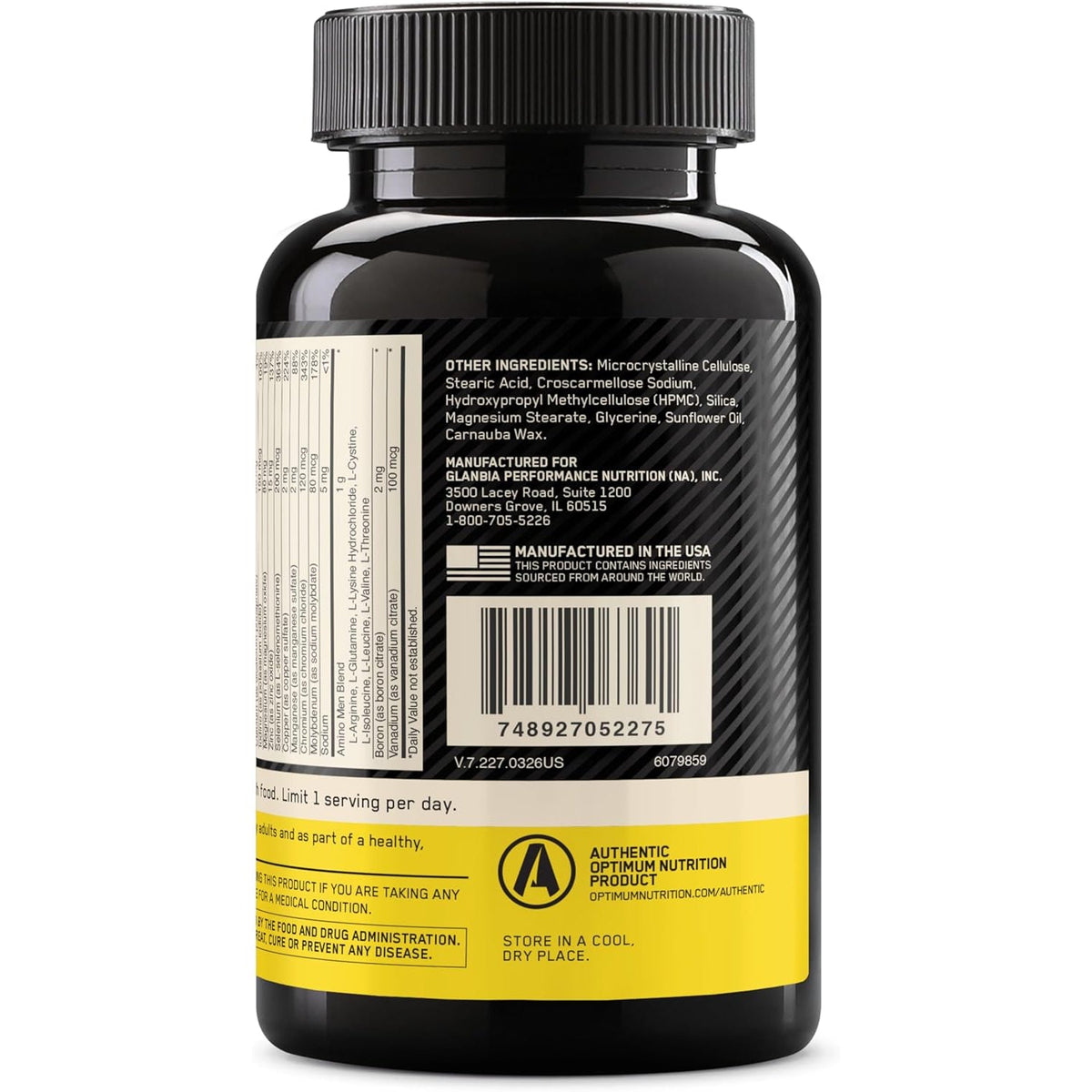 Optimum Nutrition Opti-Men, Vitamin C, Zinc and Vitamin D, E, B12 for Immune Support Mens Daily Multivitamin Supplement, 150 Count (Packaging May Vary)