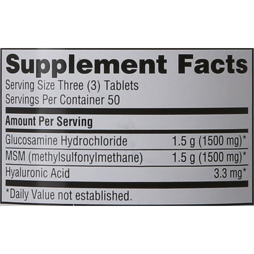 Schiff Glucosamine 1500Mg plus MSM 1500Mg and Hyaluronic Acid, 150 Tablets - Joint Supplement