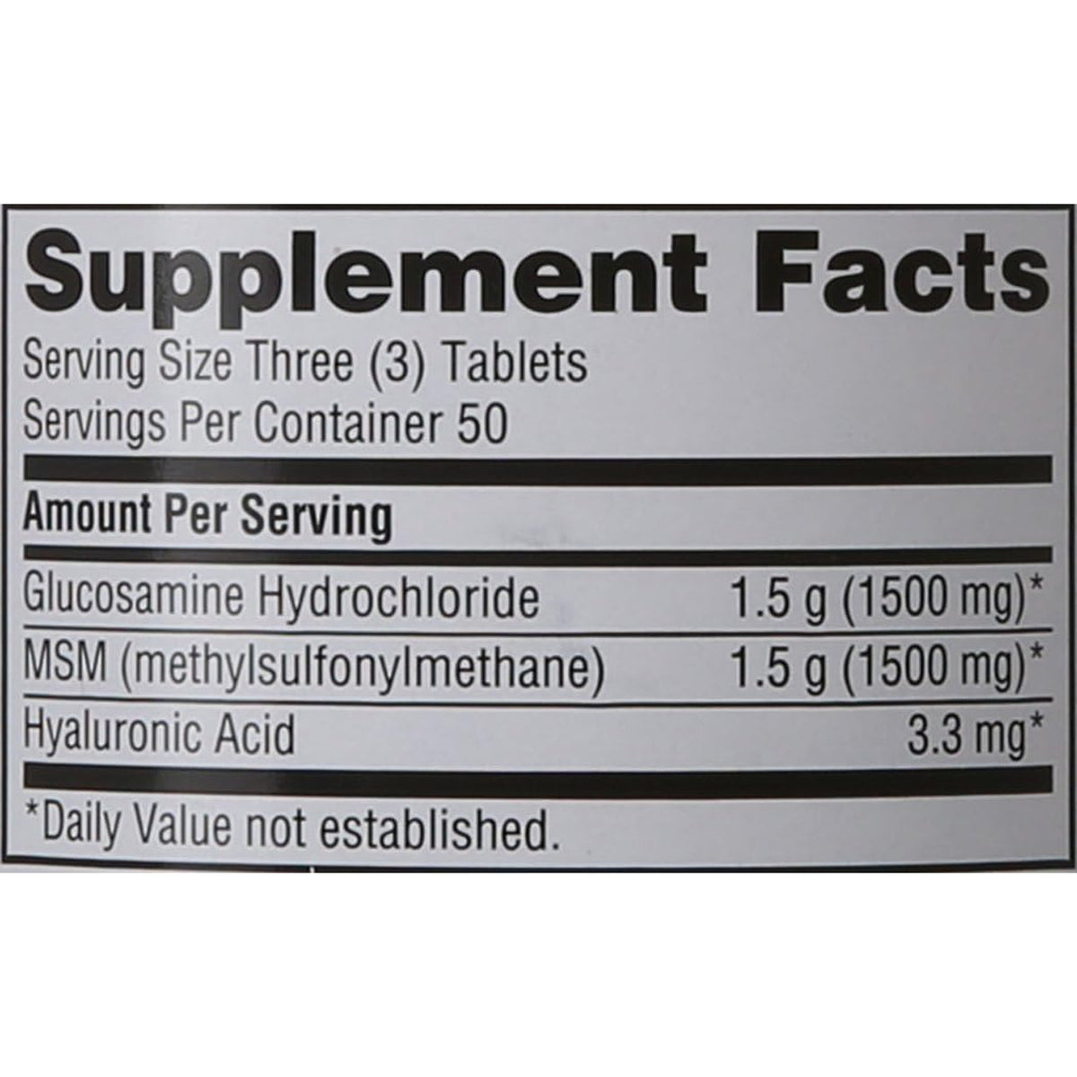 Schiff Glucosamine 1500Mg plus MSM 1500Mg and Hyaluronic Acid, 150 Tablets - Joint Supplement