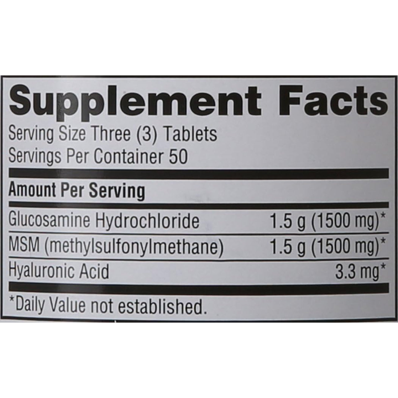 Schiff Glucosamine 1500Mg plus MSM 1500Mg and Hyaluronic Acid, 150 Tablets - Joint Supplement