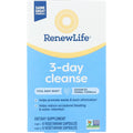 Renew Life 3-Day Cleanse Total Body Reset 2-Part Detox Cleanse Capsules, Digestive Wellness and Regularity, Herbal Blend with Magnesium and Cranberry, Soy, Dairy and Gluten-Free 12 Count