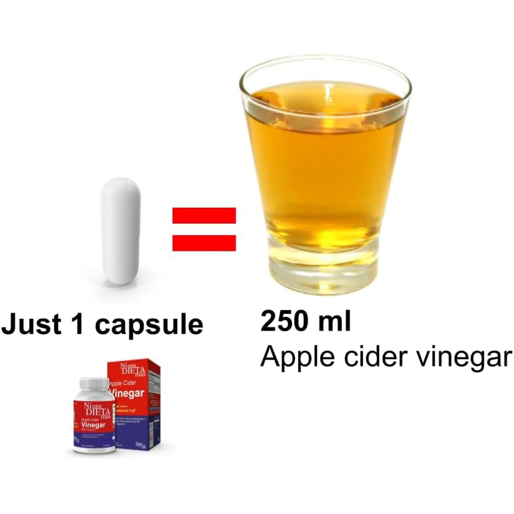 Reduce Abdominal Fat - Apple Cider Vinegar Capsules - Best for Weight Loss - NI UNA DIETA MÁS