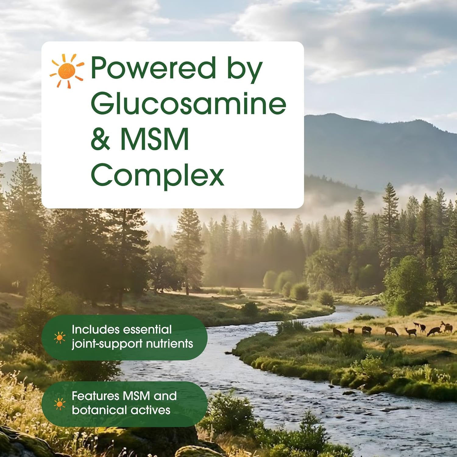 Naturebell Advanced Glucosamine Chondroitin & MSM - 240 Capsules - 10-In-1 Joint Support Complex* - Includes Hyaluronic Acid, Turmeric, Glucosamine, Collagen & More
