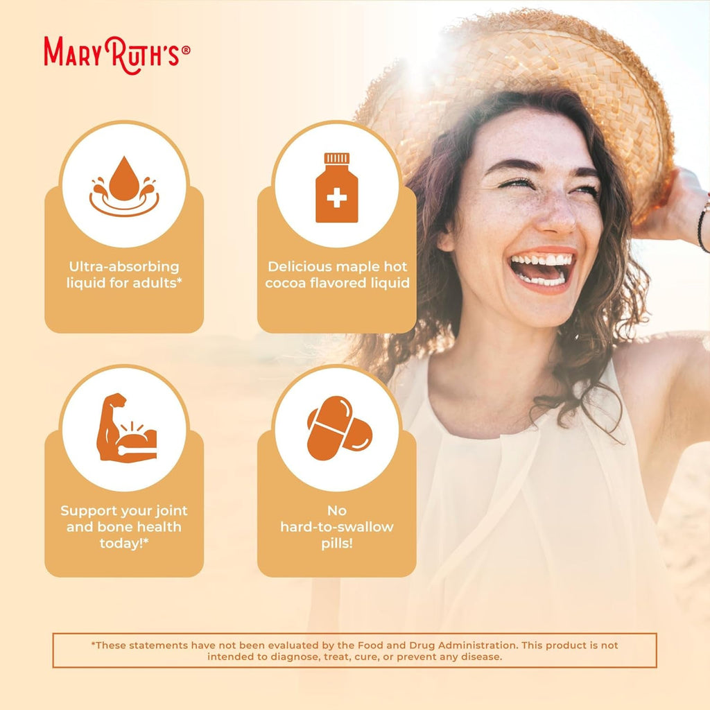 Maryruth Organics Collagen Booster Liposomal, Sugar Free, Liquid Collagen Booster with Vitamin C, Vitamin E, Zinc, Copper & Silica, Skin Care & Joint Support Supplement, Vegan, Non-Gmo, 7.6 Fl Oz