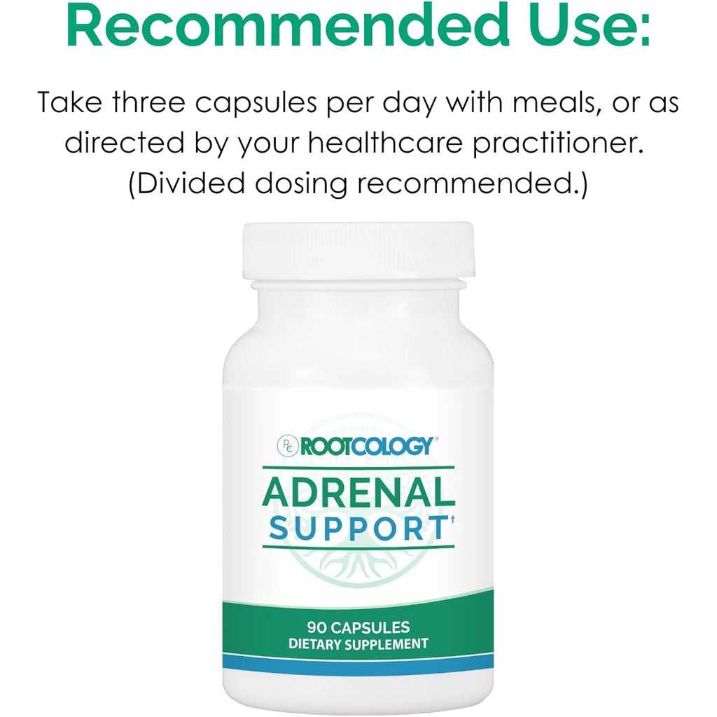 Rootcology by Dr. Izabella Wentz | Adrenal Support | Adaptogenic Herbal Formula with Vitamin B6, Licorice & N-Acetyl-L-Tyrosine | 90 Capsules