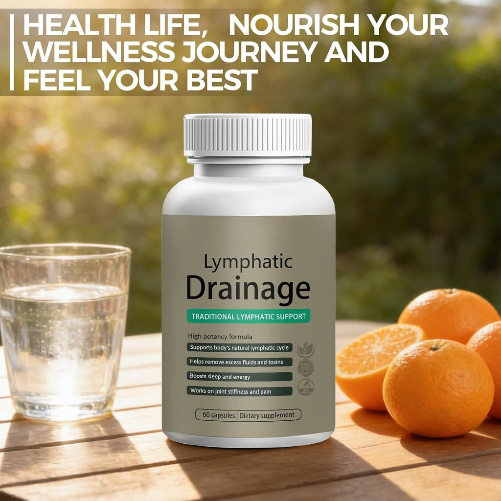 Lymphatic Drainage Capsules | Lymphatic Support Supplement | Supports Bloating, Fluid Balance & Daily Lymphatic Wellness | with Dandelion, Cleavers & Echinacea | Non-Gmo, Gluten Free | 60 Count