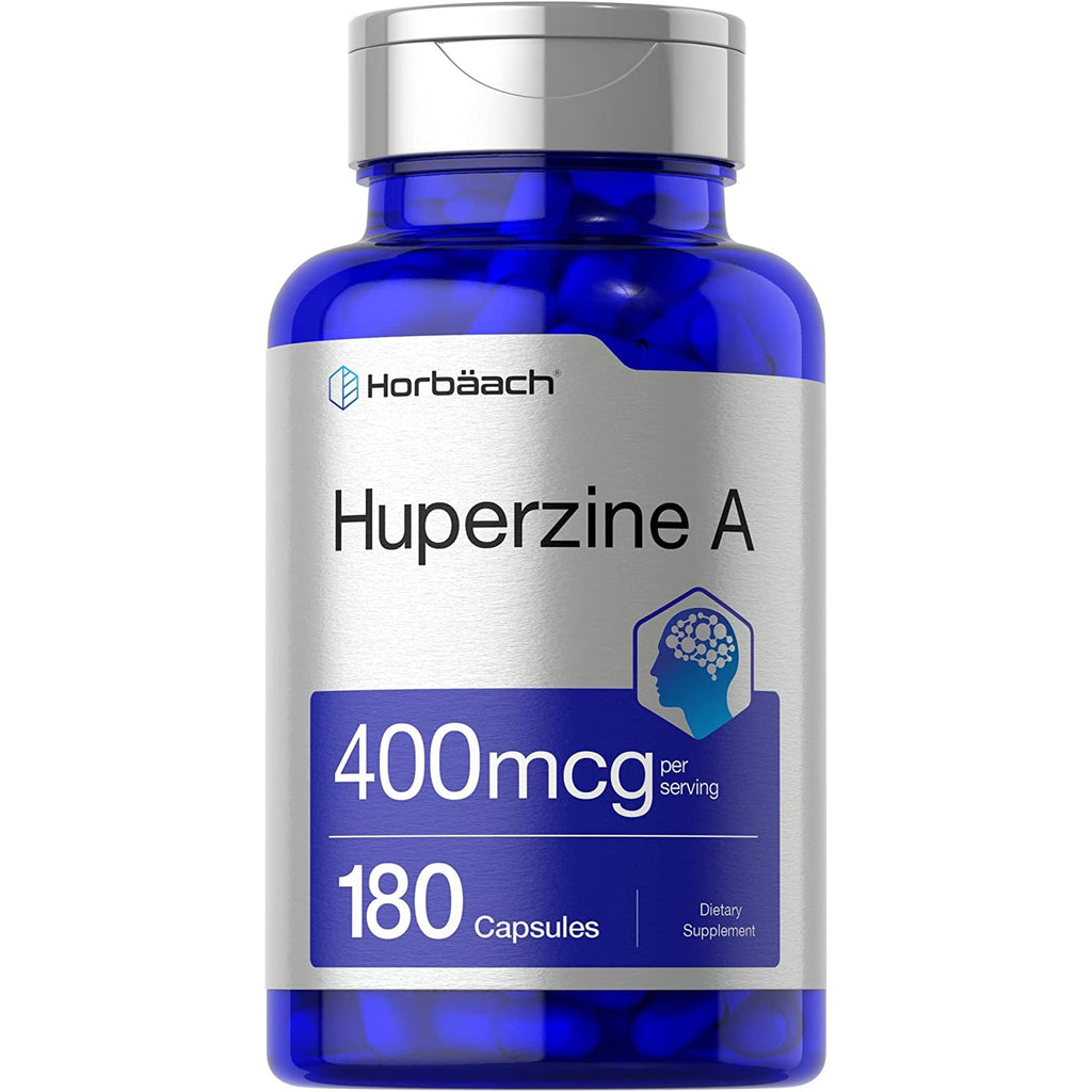 Horbäach Huperzine a 400Mcg | 180 Capsules | Non-Gmo, Gluten Free Supplement