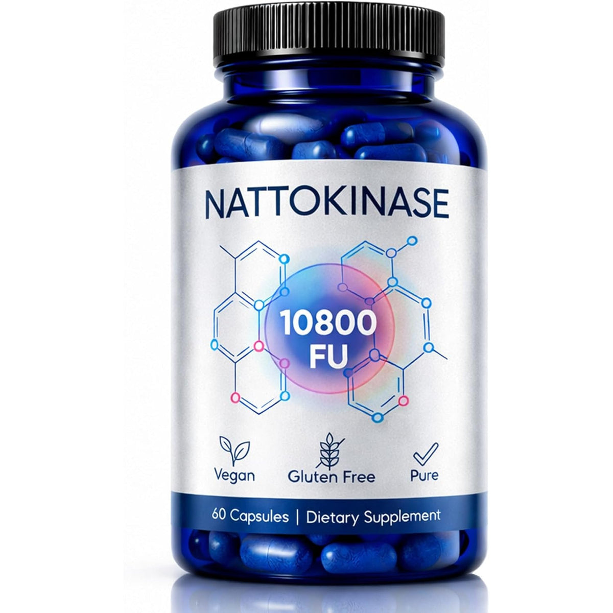 Nattokinase 10800 FU Enzyme Supplement, Ultimate Nattokinase with Fermented Soy Extract Standardized Activity – Plant Based Daily Capsule for Wellness Routine and Active Lifestyle Support (1)