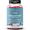 Conception for Her Fertility Gummies - Fertility Supplements for Women with Myo Inositol, Folate & More Essential Nutrients - Delicious Juicy Strawberry Hormone Balance Vitamins, 75 Ct Pectin Gummies
