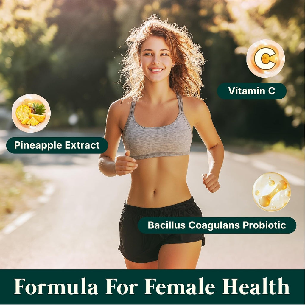 Premium Feminine Balance Gummies for Women - Hawaiian Pineapple Gummies for Women PH Balance Wellness, Immune Support, Vegan Daily Supplement for Odor and Flora Health , 60 Counts - 30 Servings