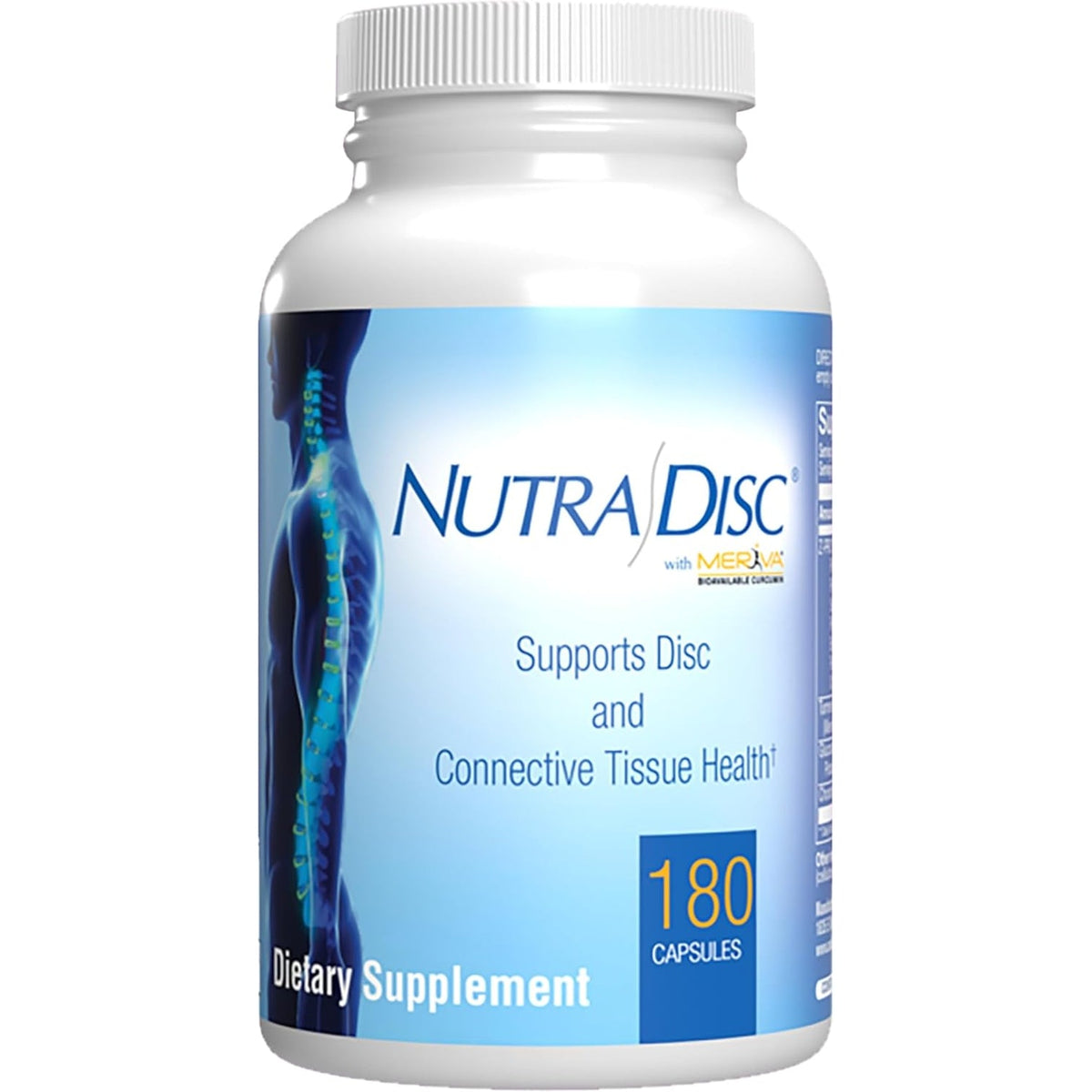 Nutra Disc & Joint Support Supplement - Clinically Formulated Restorative Cartilage Ligament and Tendon Supplement with Patented Meriva Curcumin & Glucosamine and Chondroitin for Adults - 90 Servings