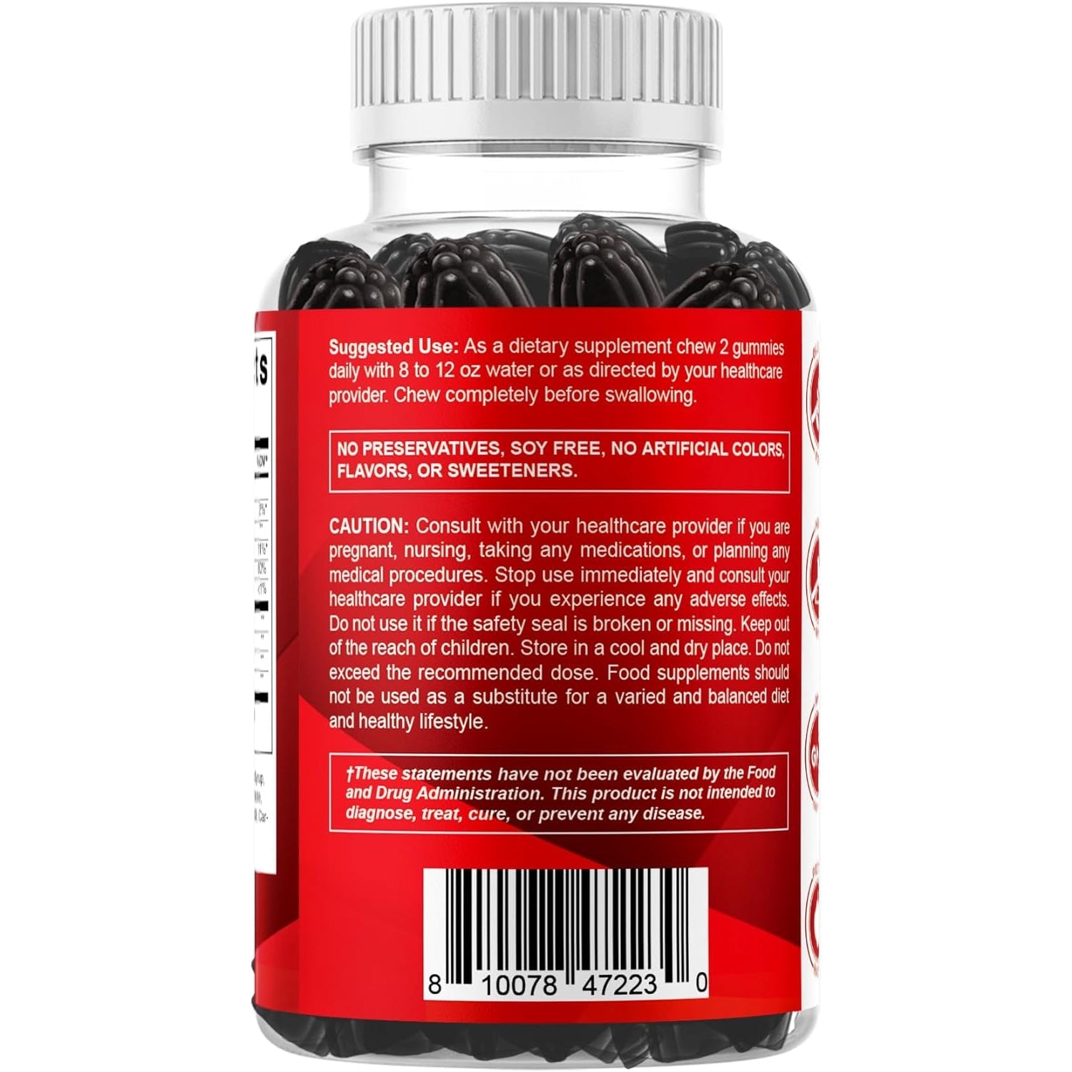Vitamatic Glucosamine Chondroitin Gummies with MSM & Vitamin E – Joint Support Formula – 60 Pectin-Based Vegan Gummies