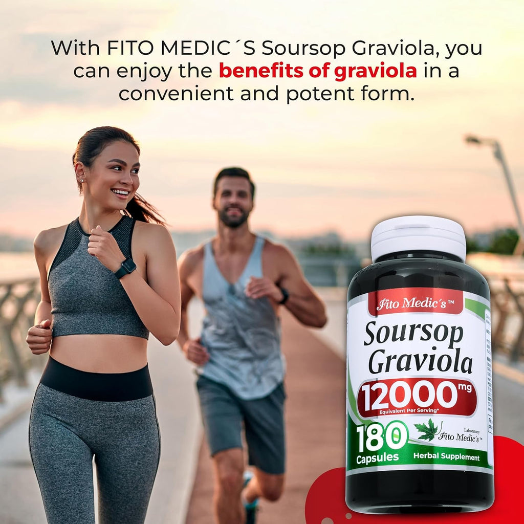 FITO MEDIC'S Lab | Soursop Supplement | Graviola | 180 Capsules | Soursop Graviola Caps