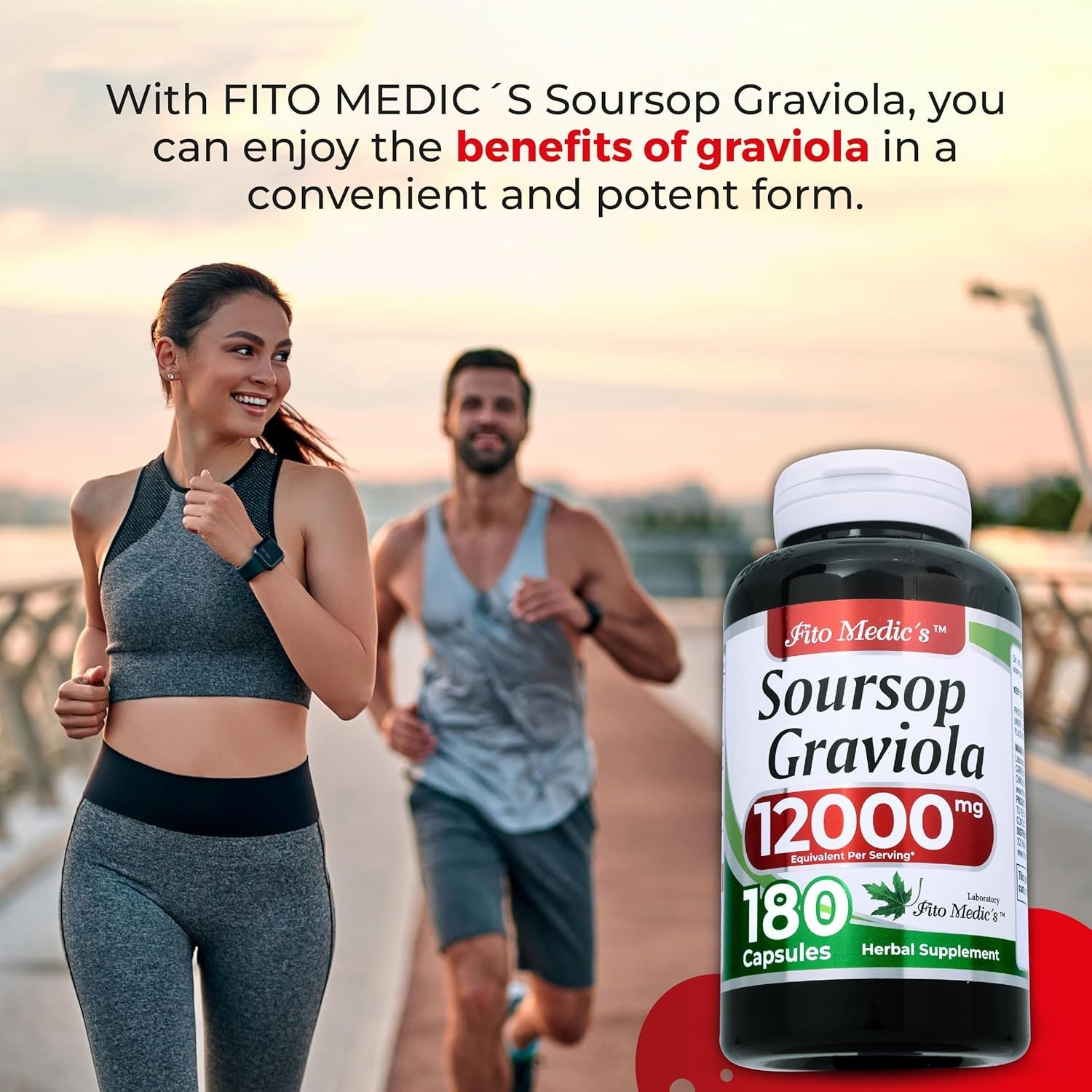 FITO MEDIC'S Lab | Soursop Supplement | Graviola | 180 Capsules | Soursop Graviola Caps
