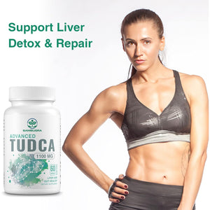 Sambugra TUDCA Liver Supplements 1100Mg, 3Rd Party Tested Ultra Strength Bile Salt TUDCA Supplement, Liver Support for Detox Cleanse and Repair, 60 Capsules