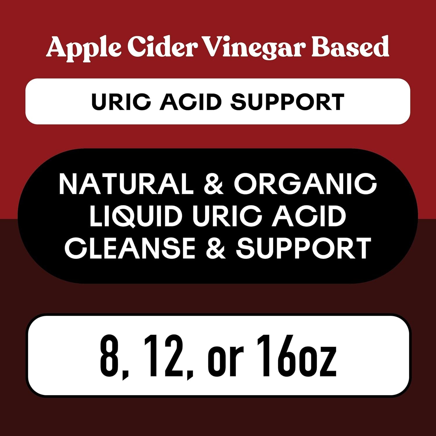 Complete Natural Products Uric Acid Complete - 16Oz Liquid Supplement to Support Uric Acid Cleanse, Kidney Health & Circulation with Apple Cider Vinegar, Tart Cherry, & Beet Root.