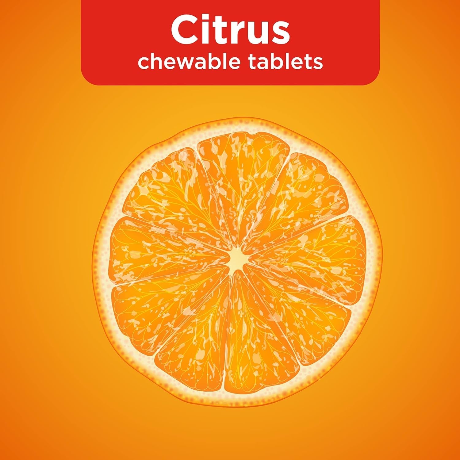 Amazon Basic Care - Chewable Tablets, Immune Support Citrus Chew Tablets, 116 Count