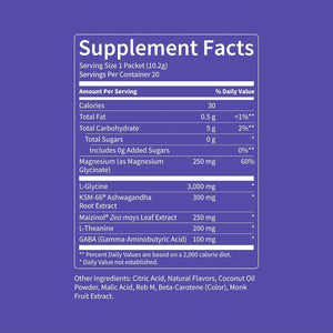 Nello Supersleep, Nighttime Sleep Support Drink Mix, Ashwagandha, Maizinol, L-Glycine, Magnesium Glycinate, Peach Dream (Pack of 20)