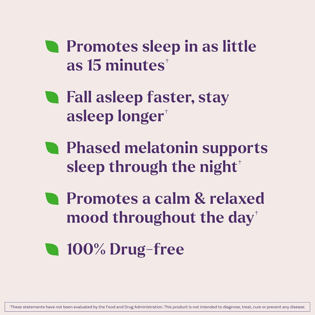 Natrol Melatonin + 5-HTP Time Release Sleep Aid, Triple Action Formula, Calm the Mind, Fall Asleep Faster and Stay Asleep Longer, 60 Bi-Layer Tablets, up to a 60 Day Supply