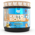 BPI Sports Keto Bomb - Promotes Energy, Hydration and Fat Loss - MCT and Electrolytes - Sugar-Free with Calcium - French Vanilla Latte, 18 Servings