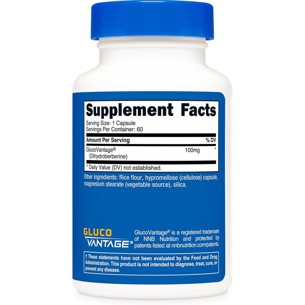 Nutricost Dihydroberberine Capsules (100Mg, 60 Capsules) - More Bioavailable Metabolite of Berberine