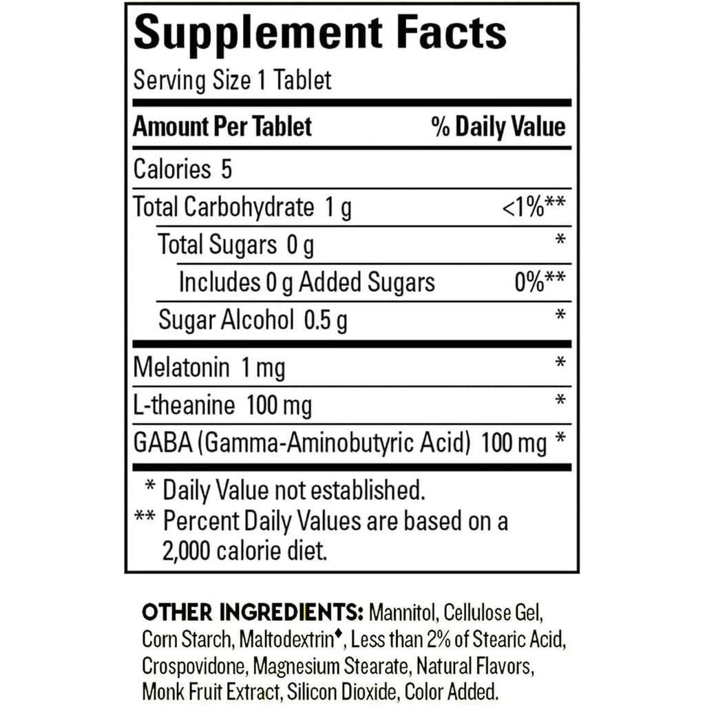 Nature Made Wellblends Back to Sleep, 120 Fast Dissolve Tablets, Lower Dose Melatonin 1 Mg, L Theanine 100 Mg and GABA 100Mg, Sleep Supplement, Bundle with a Pill Oragnizer (2 Items)