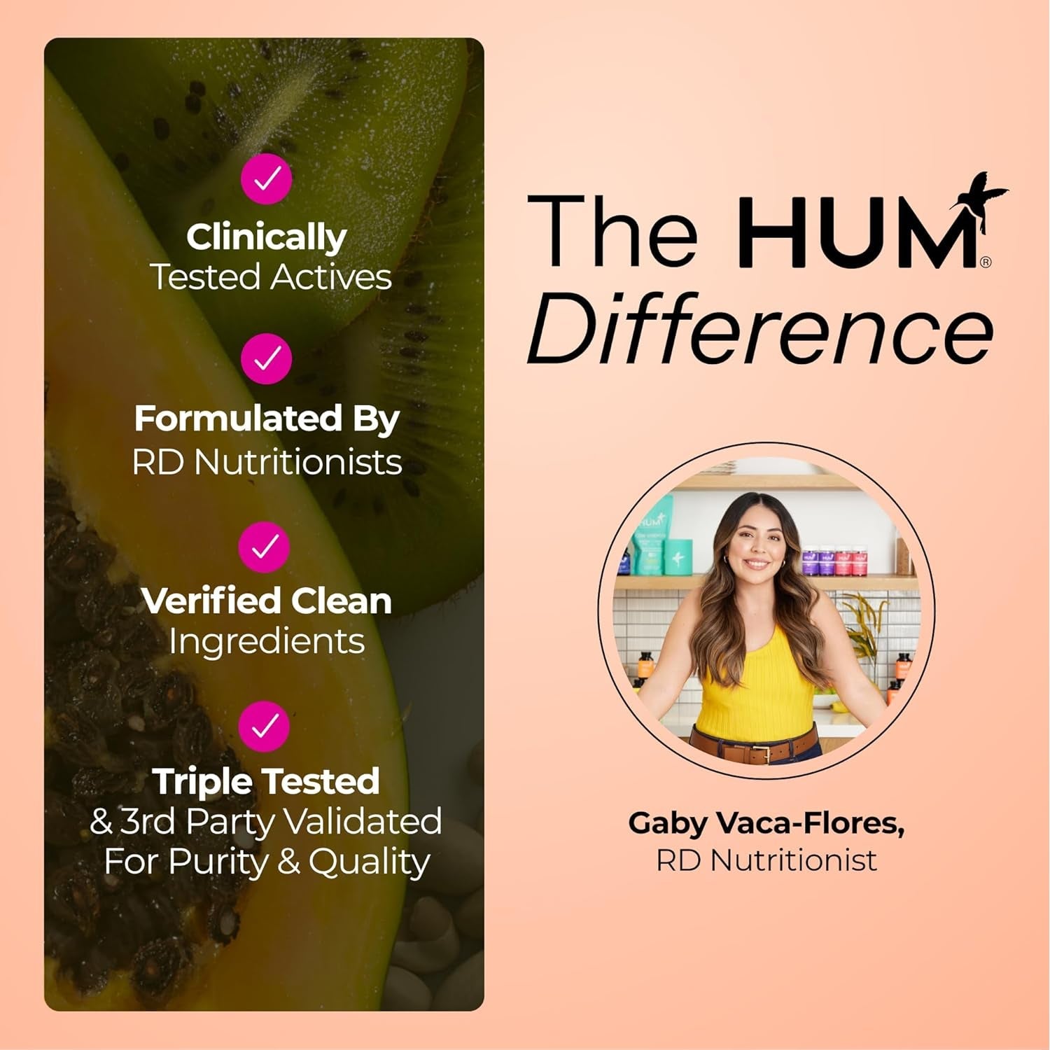 HUM Base Control Multivitamin for Women with Vitamin C, Iron, Biotin, Zinc, B Complex, Daily Women'S Multivitamin, 22 Essential Vitamins & Minerals, Support for Pre-Menopause, Gluten Free, 30 Capsules
