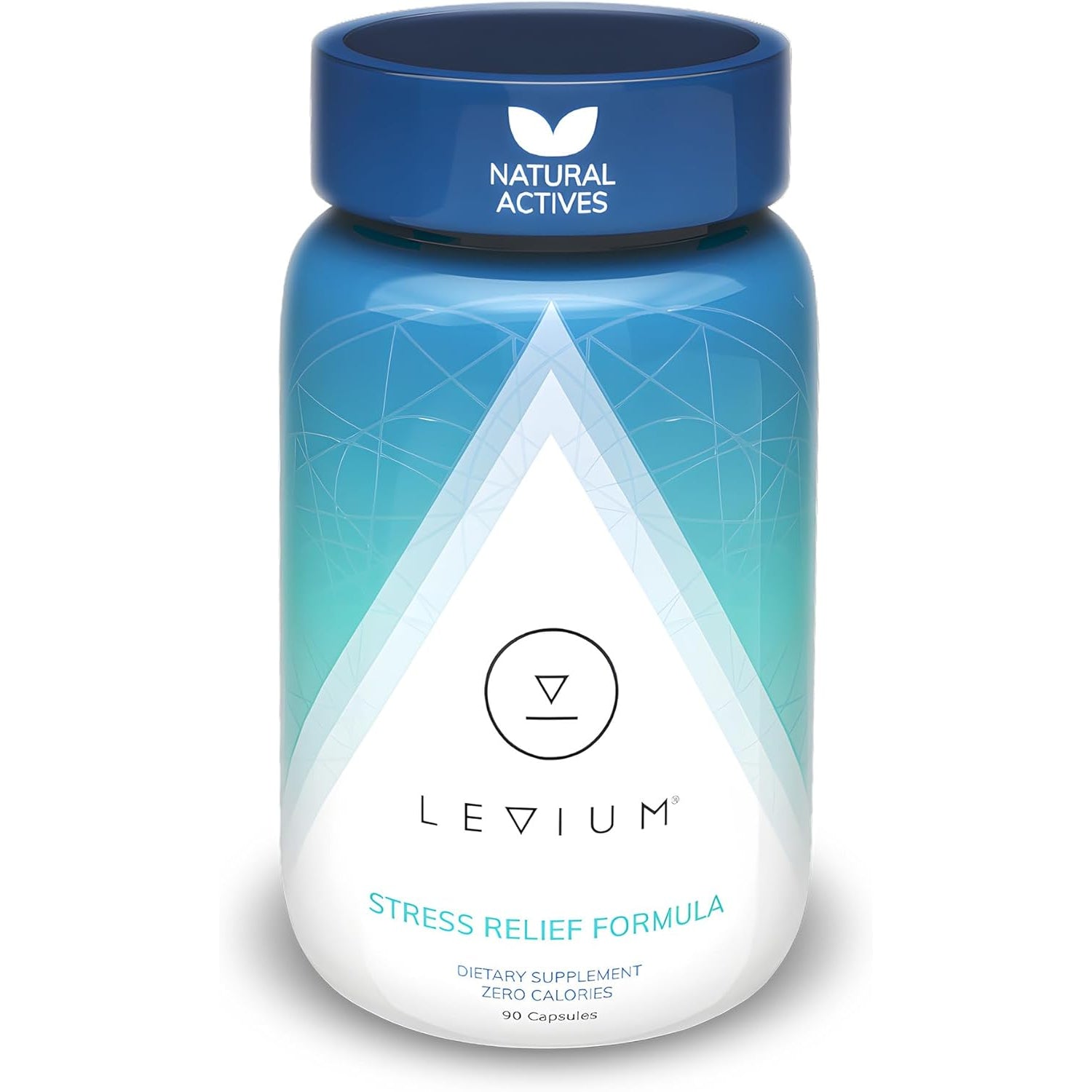 Levium Stress Supplement for Calm & Mood Support | Ashwagandha KSM-66, Magnesium, L-Theanine & GABA | Supports Mental Focus & Relaxation | Non-Habit Forming | 90 Capsules