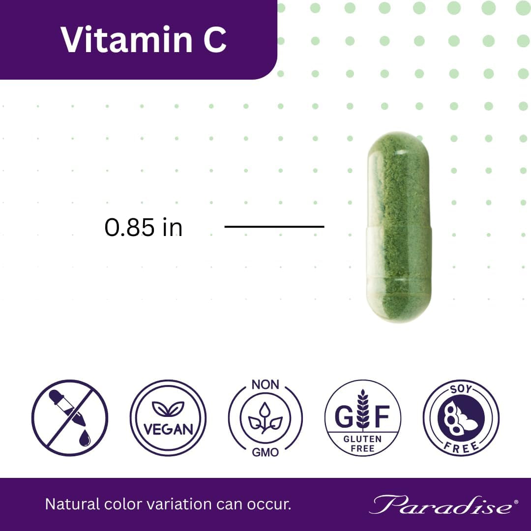 Paradise Herbs Earth'S Blend Vitamin C with Nature'S C and Adaptogens, Superfoods Base of Probiotics & Organic Alkalizing Greens, 90 Vegetarian Capsules