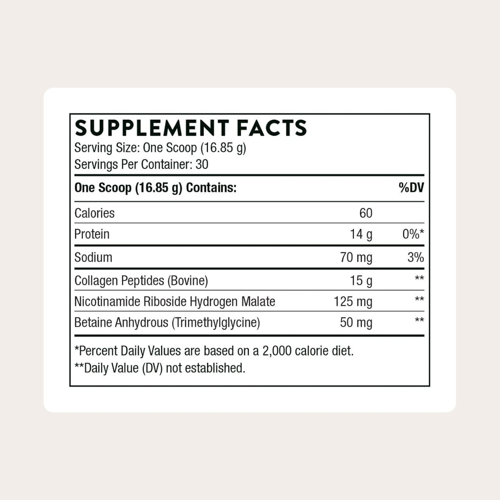 THORNE - Collagen Fit - Unflavored Collagen Peptides Powder with Nicotinamide Riboside - 15G of Collagen Peptides and 14G Protein per Serving - NSF Certified for Sport - 17.8 Oz - 30 Servings