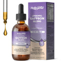 Liposomal Saffron Drops for Kids & Adults, Organic Saffron Supplement W/Magnesium, L-Theanine and Vitamins for Stress, Focus, Vision and Energy Support, Vegan, Natural Lemon Flavor, 2 FL OZ