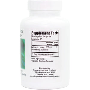 Supreme Nutrition Schisandra Supreme, 90 Pure Schisandra Fruit Vegetarian Capsules
