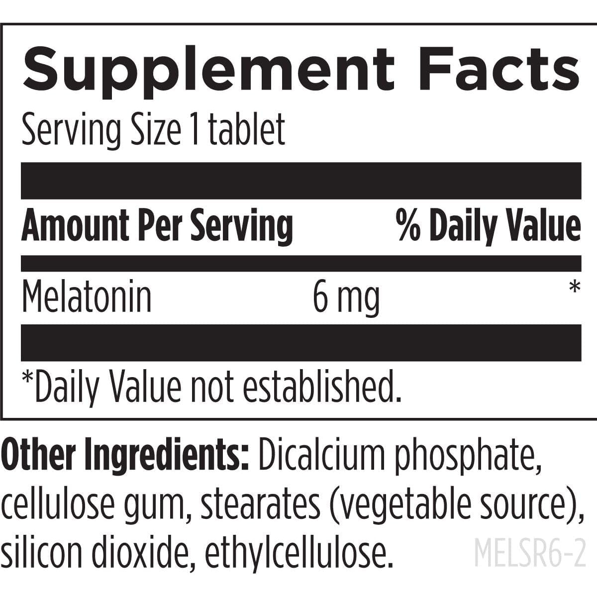 Designs for Health Time Release Melatonin SRT - Melatonin Supplement for Sleep - Sleep Supplement for Adults, 6Mg per Tablet - Vegan + Non-Gmo (60 Tablets)