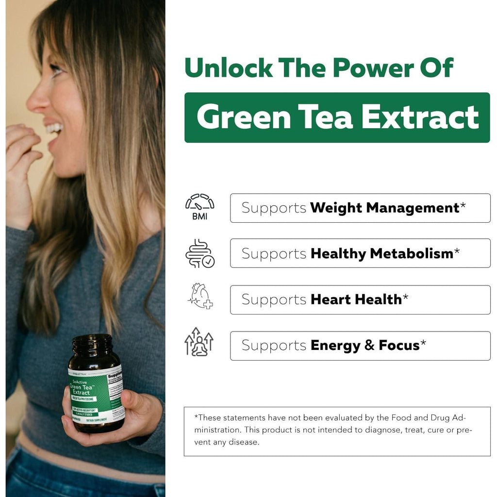 Soactive Green Tea Extract - Supports Metabolism & Weight Management - 60 Capsules