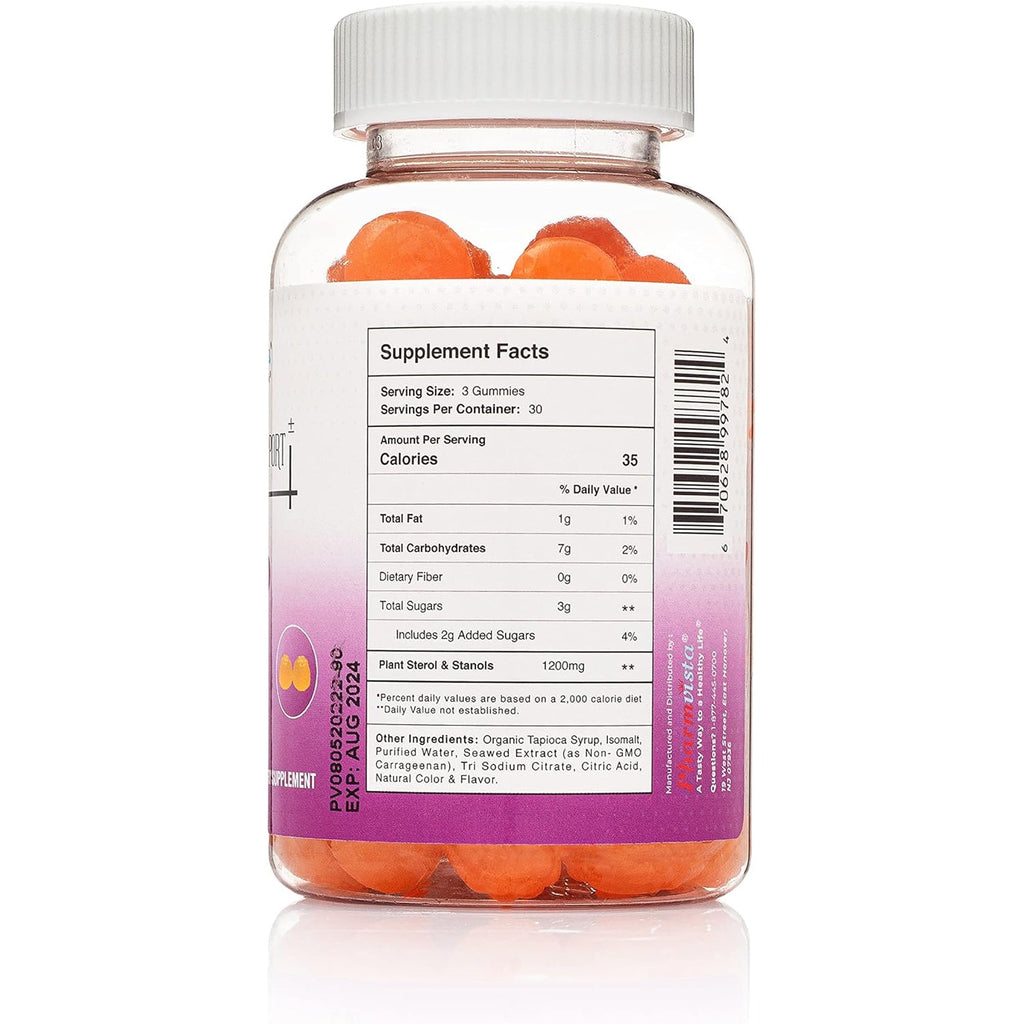 Pharmvista Plant Sterols and Stanols 1200Mg Gummy-Vegan Friendly Allergen Free Gluten Free-90 Count