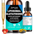 Liposomal Glutathione, Extra Strength Glutathione Supplement Liquid W. Aloevera Oil, Vitamin C & Hyaluronic Acid for Detox, Skin Whitening & Antioxidant Support, Max Absorption than Glutathione Powder