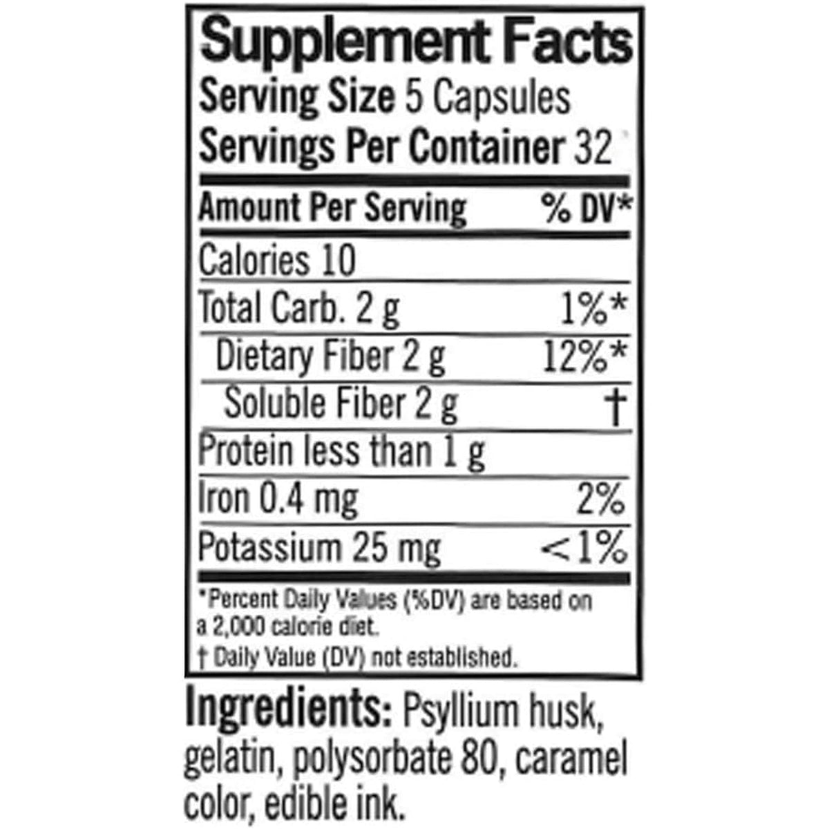 Quality Choice Daily Fiber Capsules for Regularity, 160 Count