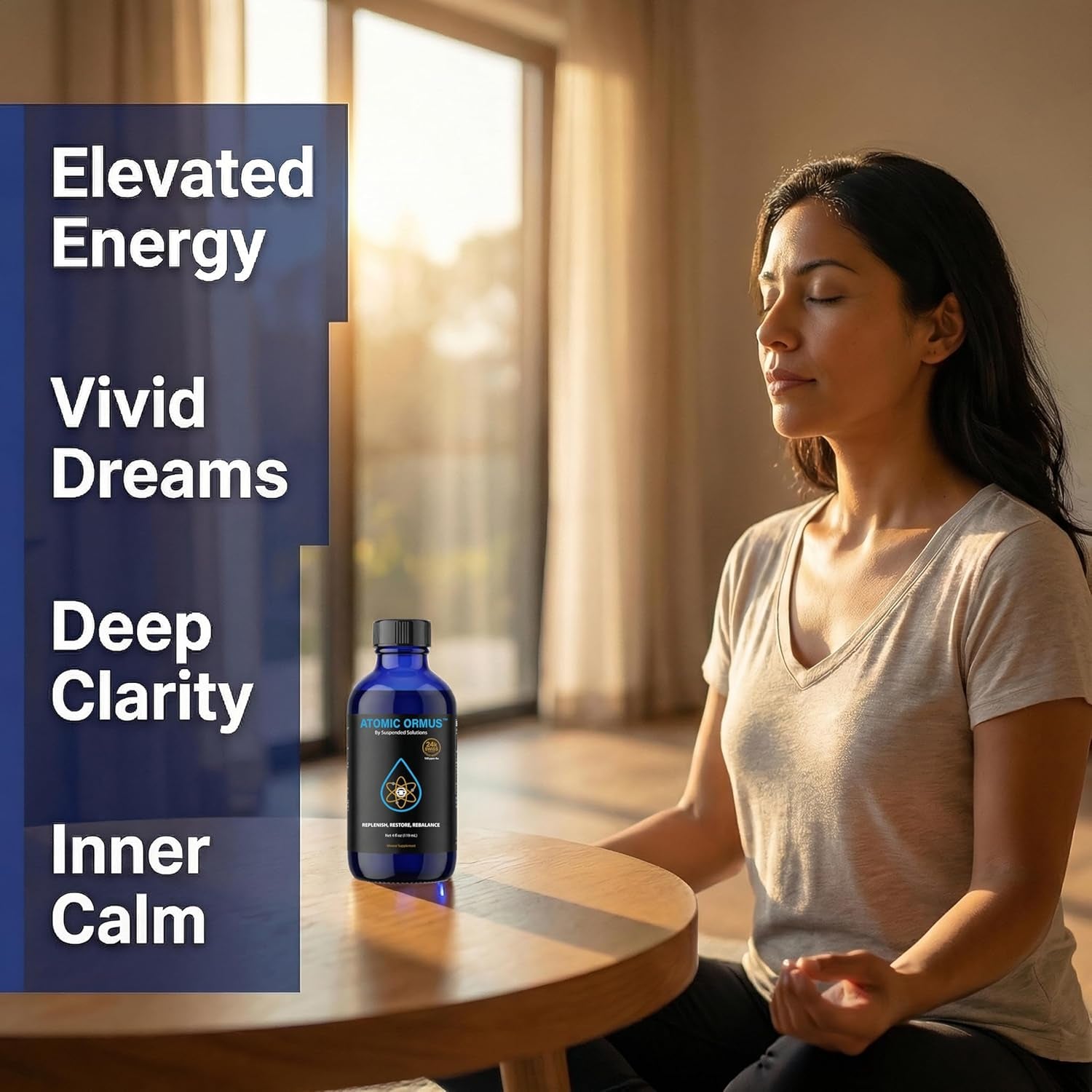 Liquid Monoatomic 24K Gold ORMUS – 4Oz, 24K Gold Platinum Iridium ORMUS, Energetically Enhanced, Memory, Energy, Stamina & Vitality, Vegan Supplement