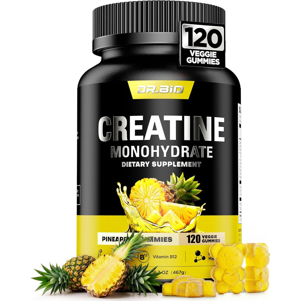 Instant Boost Creatine Monohydrate Gummies, Complex Formula with Real 5000Mg Creatine, L-Taurine, B12, Mg & K, Pre-Workout Creatine for Women & Men to Support Energy, Muscle, Recovery, 0 Sugar, Vegan