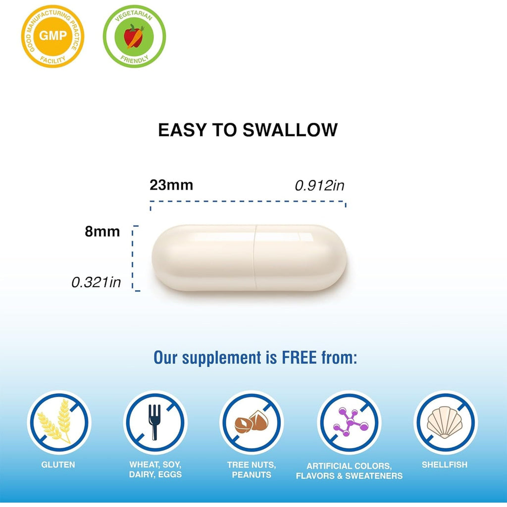 Puregen Labs L-Tyrosine 500 Mg, 240 Vegetable Capsules | No Harmful Additives | Non-Gmo, Vegan, Gluten Free, Dairy Free - 240 Servings