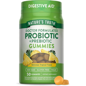 Nature'S Truth Probiotic Gummies for Adults | 50 Count | Vegan, Non-Gmo & Gluten Free Digestive Health Supplement