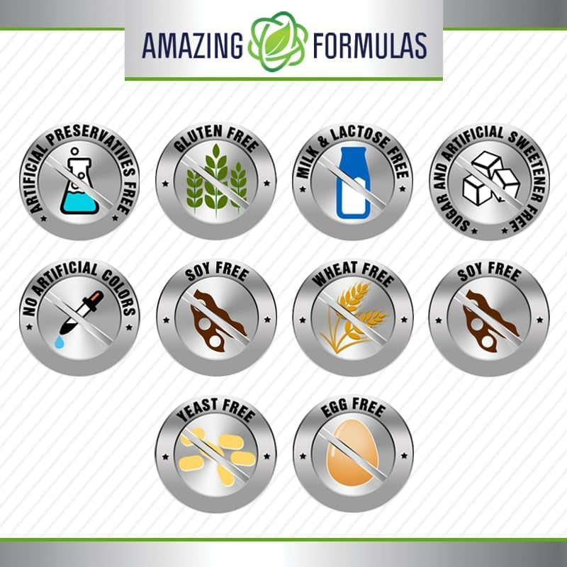 Amazing Formulas Chondroitin Sulfate 1200 Mg Supplement | Capsules | Non-Gmo | Gluten-Free | Made in USA (1 Pack | 120 Count)