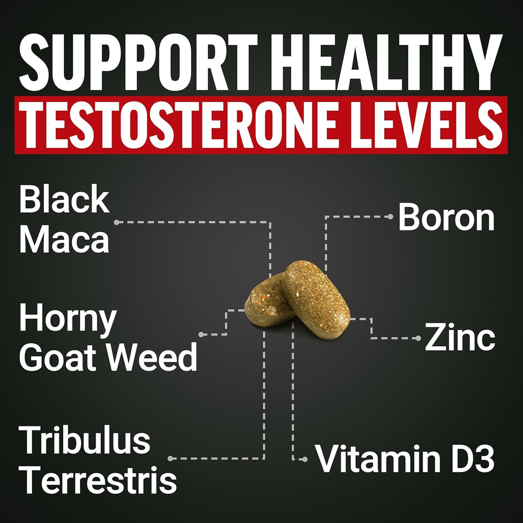 Force Factor Test X180 Multivitamin, Testosterone Support Multivitamin for Men with 50+ Nutritional Ingredients & 13 Essential Vitamins to Help Support Muscle, Strength, Energy & Vitality, 120 Tablets