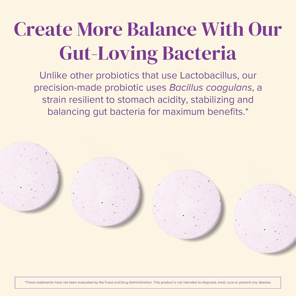 Barimelts Probiotic, 5 Billion CFU - 60 Fast-Dissolving Tablets (2-Month Supply) - Sugar-Free Probiotics for Women, Support Gut Health after Bariatric Surgery, Natural Cherry Flavor