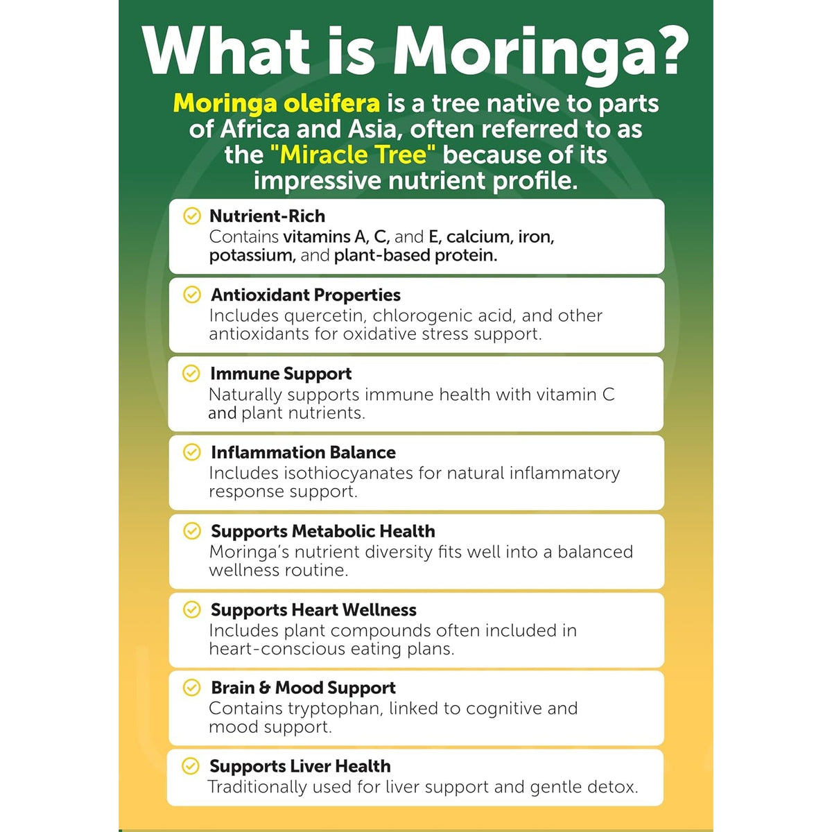 Lunakai USA Made Pure Moringa Capsules – Advanced Moringa Leaf Extract Supplement with Ashwagandha, Boswellia, Ginseng & Turmeric, 60Ct