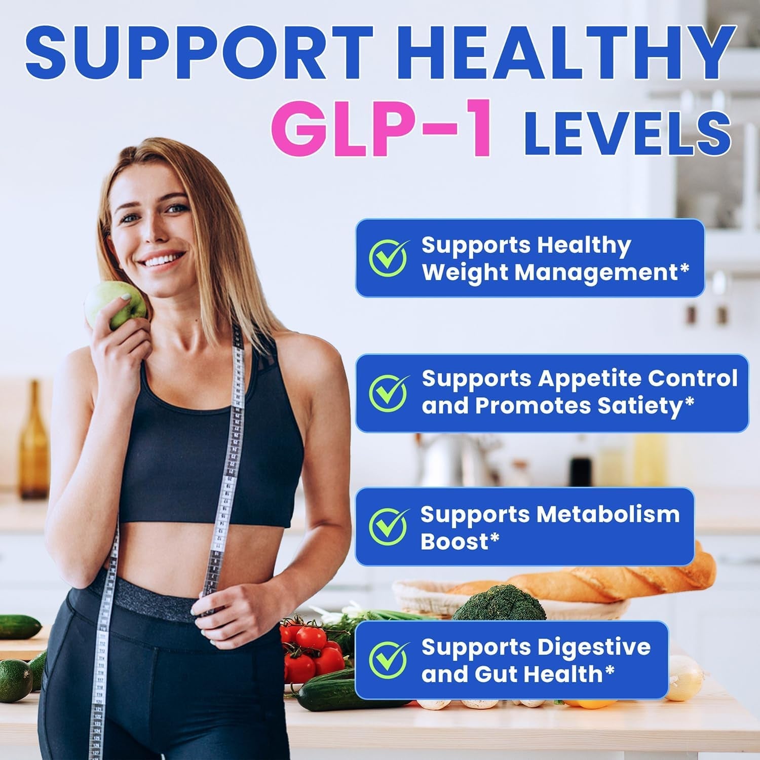 GLP-1 Supplement, Natural GLP 1 Booster Drink Mix for Weight Loss, Appetite Control and Metabolism Boost Support, Contains Yerba Mate, Garcinia Cambogia, Berberine (Raspberry Lemonade Flavor)