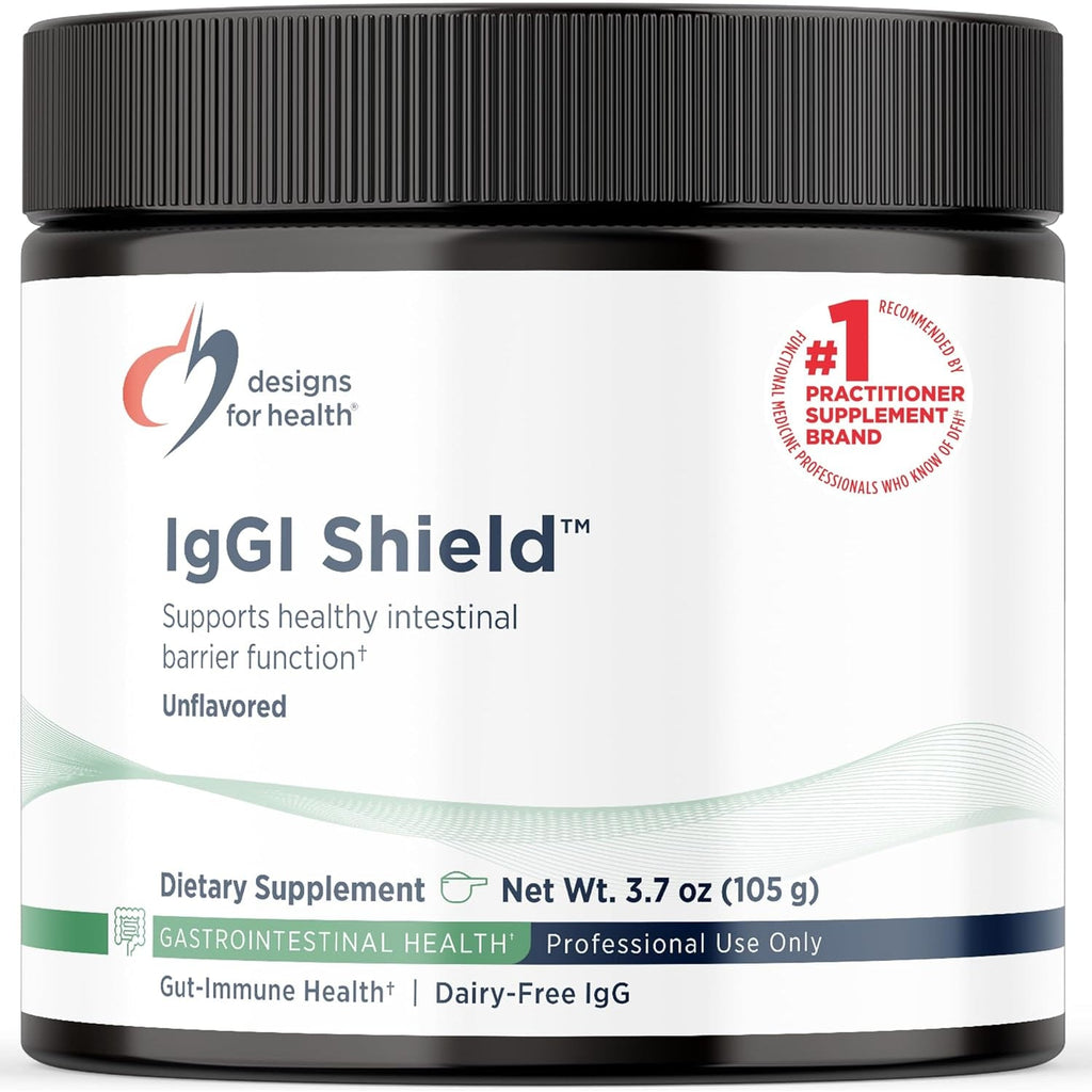 Designs for Health Iggi Shield Powder - Dairy-Free Imunoglobulin Igg Supplement, SBI with N-Acetyl-Glucosamine - Supports Healthy Intestinal Barrier Function (3.7Oz / 30 Servings)