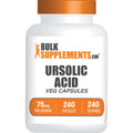 Bulksupplements.Com Ursolic Acid Capsules - Ursolic Acid Supplement, Sourced from Rosemary Leaf Extract - Vegan, 1 Capsule per Serving (75Mg), 240 Count (Pack of 1)