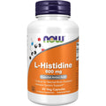 Now Supplements, L-Histidine 600 Mg, Essential Amino Acid, Critical for Normal Brain Function*, Immune System Support*, 60 Veg Capsules